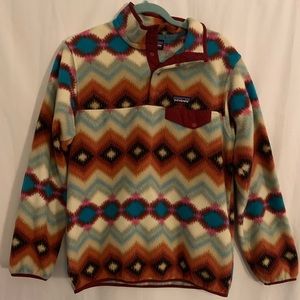 Patagonia Fleece Jacket (Tribal Color Print)